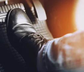 brake pedal close up