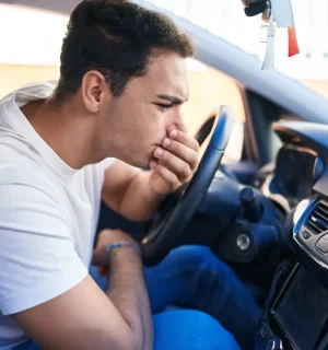 Burning smell during braking in the car - brake repair service at Jerry Zister's auto shop in Kitchener