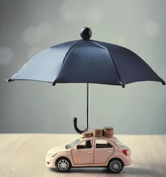 car under an umbrella - vehicle's warranty